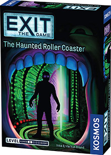 LockQuest Exit: The Game - The Haunted Roller Coaster escape the room board game in a box cover image