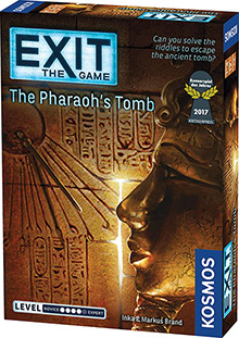 LockQuest Exit: The Pharoah's Tomb escape the room board game in a box cover image